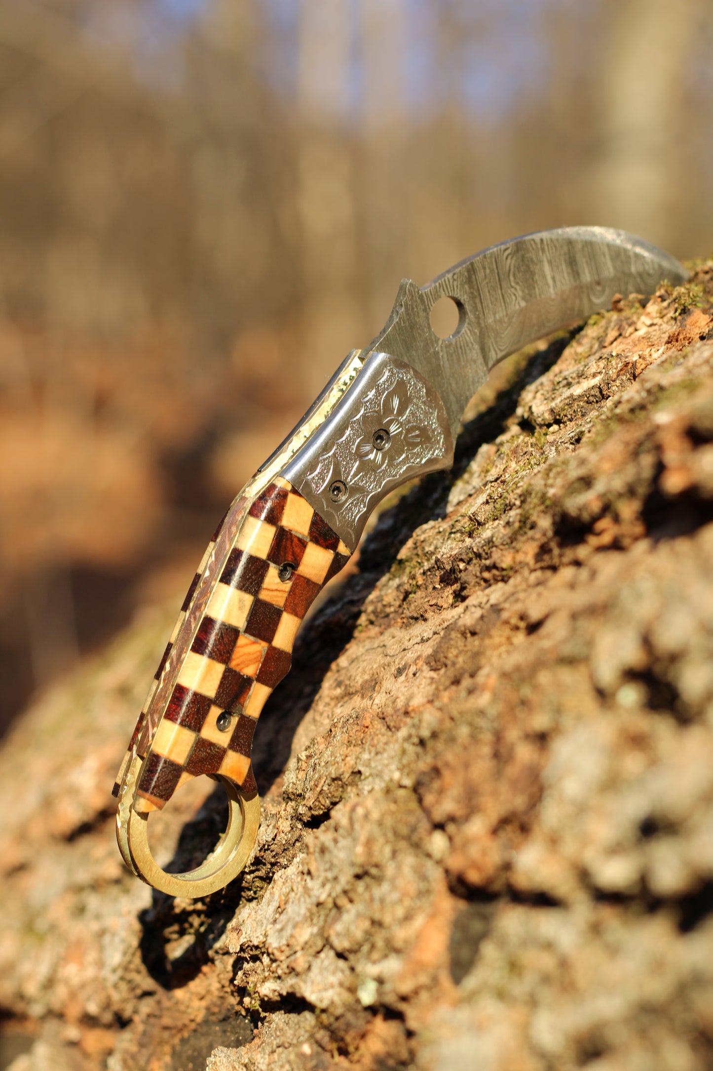 Personalized Damascus Steel Pocket Knife with Premium Leather Sheath – Stingmarrow's Finest Gift for Him and Outdoor Enthusiasts